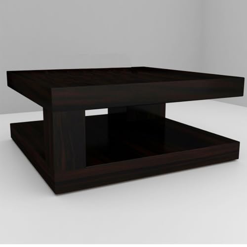 Image of Premium Sheesham Wood Coffee Table for Living Room |Solid Wood Coffee Table, Center Table, Tea Table | Wooden Coffee Table | Best Furniture for Home | Finish Color:- Walnut Finish