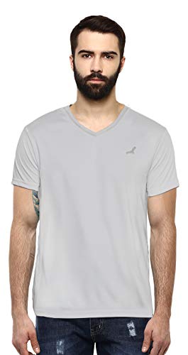 Image of AMERICAN CREW Men's Regular Fit Light weight Sports Polyester T-Shirt (Pack of 2 V-Neck Tshirts for Men)
