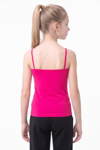 Image of Kurve Girl's Sleeveless Tank Top - Stretch Undershirts Cami Camisole, UV Protective Fabric, Rated UPF 50+ (Made in USA)