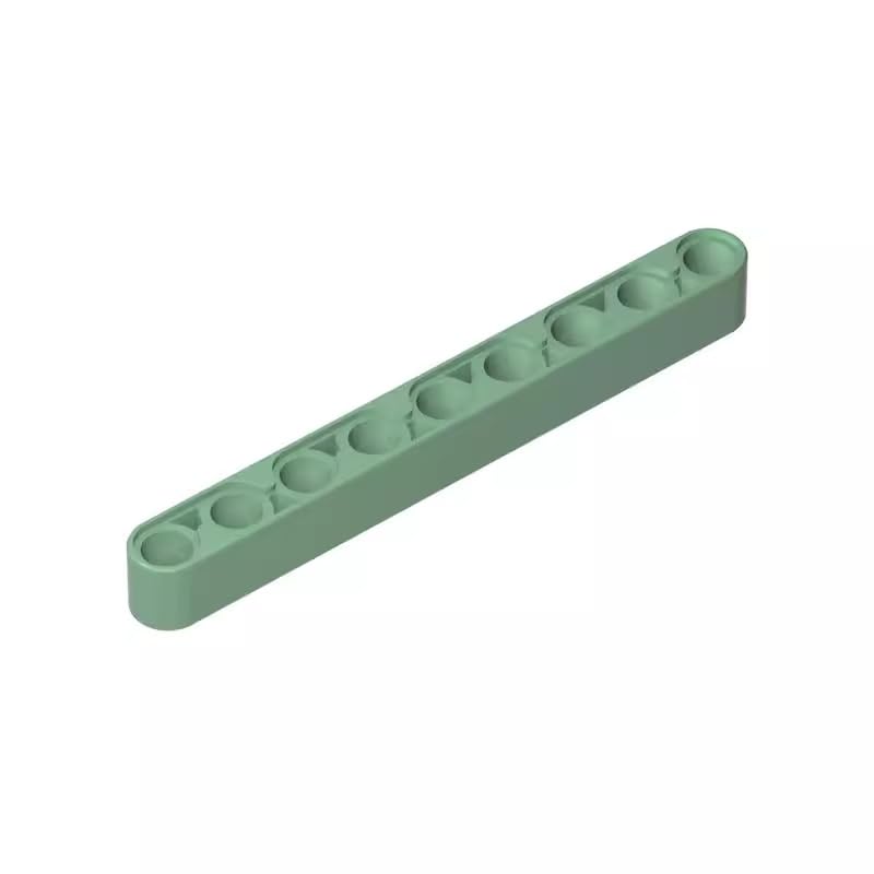 XYEIUGO GDS-666 40490 Technic Beam 1x9 Thick, Sand Green, 50 PCS