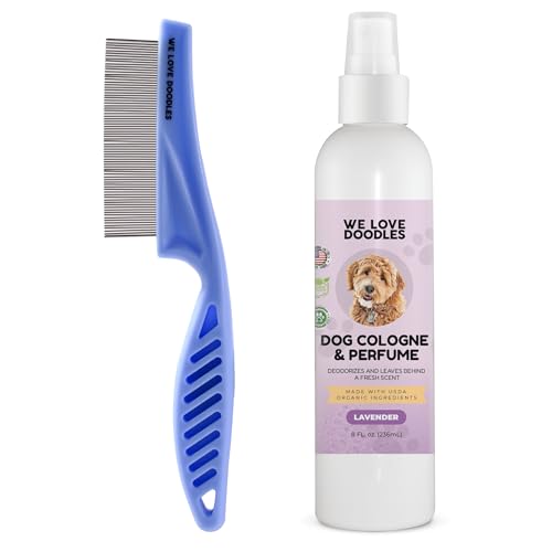 We Love Doodles Dog Face Comb and Dog Cologne & Perfume Bundle - ...