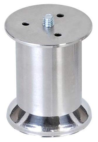 Nixnine Strong Stainless Steel Round Sofa Leg, 45 mm Tickness Finish Matt (4 inch) Pack of 4,