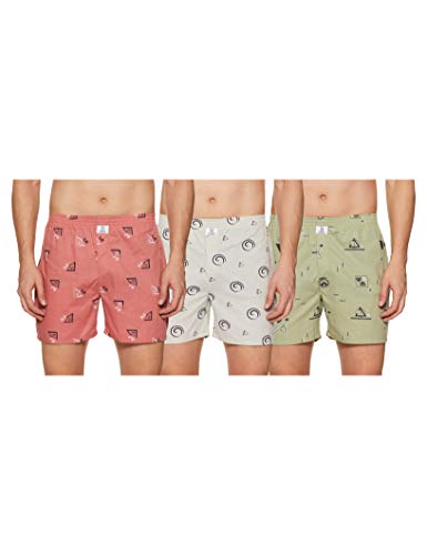 Image of Longies Men's Cotton Printed Regular Boxer Shorts