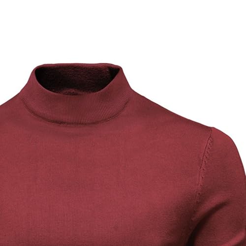 Men's 2 Pack Slim Fit Turtleneck Pullover Casual Classic Long Sleeve Sweater Knitted Solid Fall Winter Sweaters3