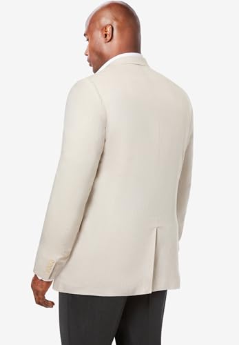 KingSize Men's Big & Tall Linen Blend Two-Button Suit Jacket2