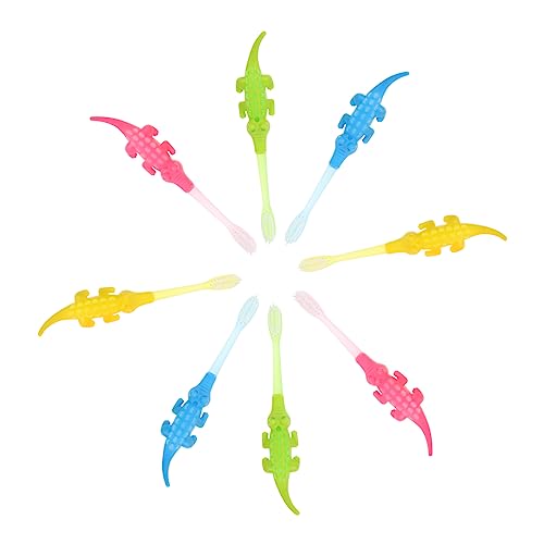 FOMIYES 8pcs Boys and Girls Toothbrushes Bulk Cartoon Toddler Toothbrush Set Soft Baby Head Travel Boys and Girls Toddler