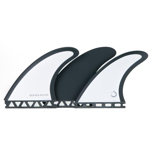 nanazero Honeycomb Thruster Fin I Single tab Cool Gray M - Surfboard fins, shortboard, Midlength