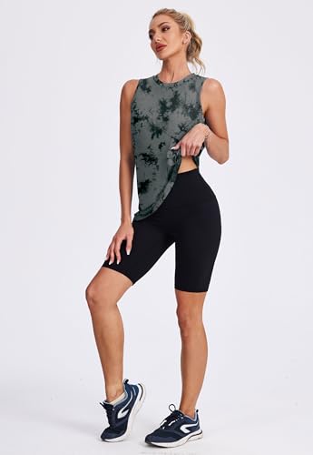 Image of Womens Workout Tank Tops Lightweight Sleeveless Shirts for Women Loose Fit Tops for Athletic Running Tennis Yoga