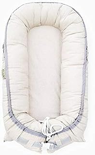 Organic Newborn Lounger | Water-Resistant Baby Nest | Portable Bed for Infants