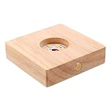 Socle lumineux pour présentoir : idéal pour exposer des boules à neige, de petites fontaines ou des collections précieuses, et sublimer votre espace. support d'exposition en bois avec éclairage
