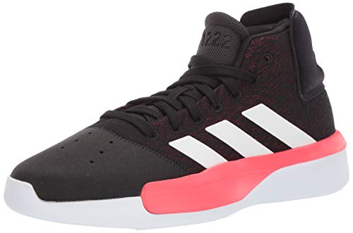 adidas Men's Pro Adversary 2019, Black/White/Shock red, 8 M US