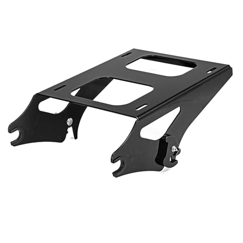Mofun Detachable Tour Pack Mounting Rack Trunk Mount Compatible with Harley Touring Road King Electra Road Street Glide 2014-2025 Gloss Black