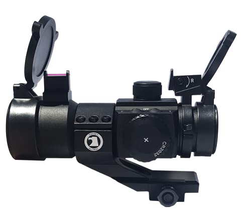 Osprey GlobalOSP-RD-FO : Fiber Optic Red Dot with Green Laser Compact Scope with Cantilever Mount - Laser : Class IIIA <5mW