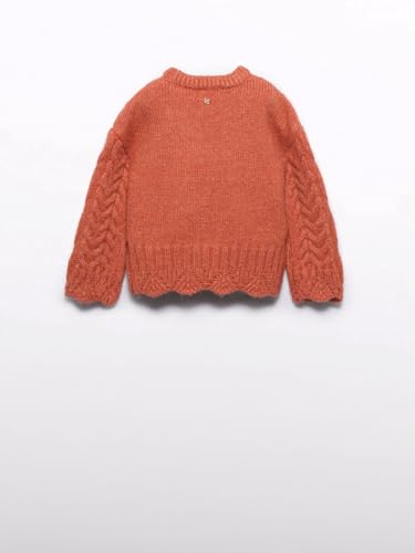 Abel & Lula Braided Jumper for Girls Orange2