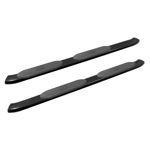 Westin 21-54125 PRO TRAXX 5 Oval Nerf Bars fits 2019-2025 Silverado Sierra 1500 2020-2025 Silverado Sierra 2500 3500 Double Cab (Exc 2019 Silverado LD/Sierra 1500 Limited) Black Pair
