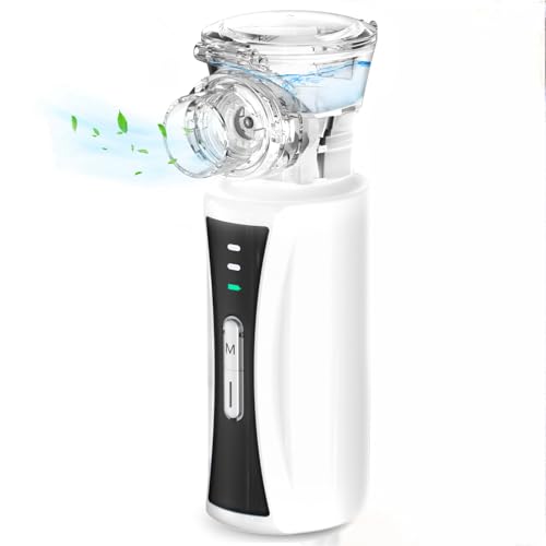 Inhalationsgerät, NIKYPJ Leiser Tragbarer Inhalationsgerät für Erwachsene Kinder, USB Aufladbarer Inhalator mit 2 Masken und 1 Mundstück-schwarz Inhalationsgerät, NIKYPJ Leiser Tragbarer Inhalationsgerät für Erwachsene Kinder, USB Aufladbarer Inhalator mit 2 Masken und 1 Mundstück-schwarz