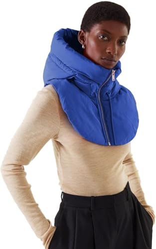 Chaleco acolchado unisex con capucha desmontable y cuello alto para invierno 3