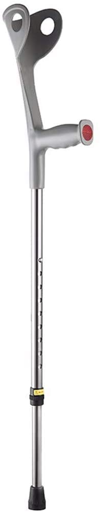 Muletas telescópicas antideslizantes Codo de muleta Bastón de aluminio Bastón de altura ajustable Muleta de andador antideslizante portátil de PVC-11.19 para artritis, ancianos, personas mayores y