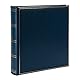 goldbuch 31 384 Fotoalbum Classic mit 100 weiße Seiten und Pergamin Trennblätter, Fotobuch mit Kunstleder Einband und Goldprägung, Foto Album zum Einkleben, Erinnerungsalbum 30 x 31 x 6 cm, Blau