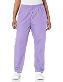 CHEROKEE Women's Workwear Elastic Waist Cargo Scrubs Pant, Orchid, Small Petite