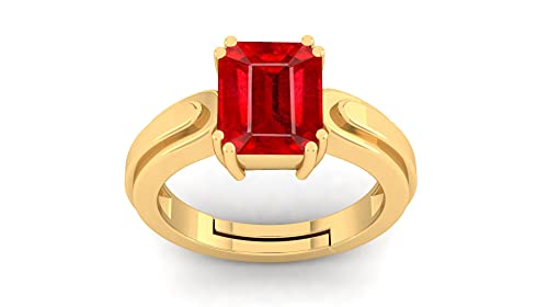 Rubis naturel bague 15,25 Ratti de qualité A+ certifiée non traitée AMZ5519