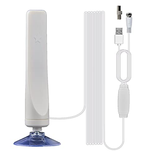 Joskeijky Antena HDTV Digital Interner TV Amplificador de Radio de Alcance 50 Millas DVB-T2 Antena Receptor de Señal Antena Parabólica