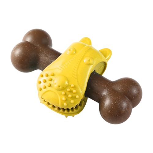 YRTUOP Juguetes para Perros Masticadores | Dispensador De Comida En Forma De Hueso - Juguete Puzzle Estimulante para Masticar Y Entrenar - Diversión