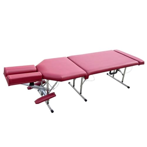 Mesas de SPA Profesionales, mesas de Masaje, Plegables, portátiles, de 3 Secciones, con Altura Ajustable, para Tatuajes, tratamientos físicos Profesionales, para el hogar