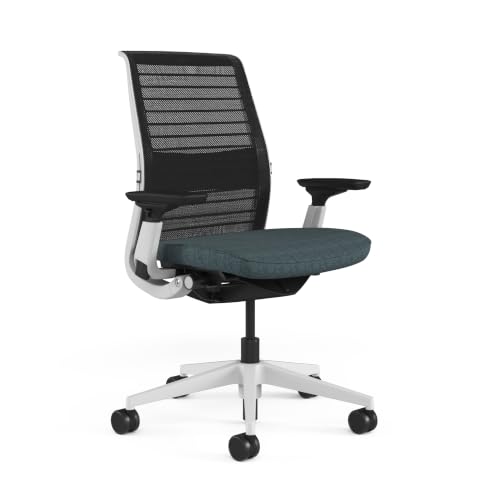 Image of Steelcase Think Ergonomic Office Chair | Adjustable Lumbar Support, 4D Arms, LiveBack System | Weight-Activated Recline | 12-Year Warranty