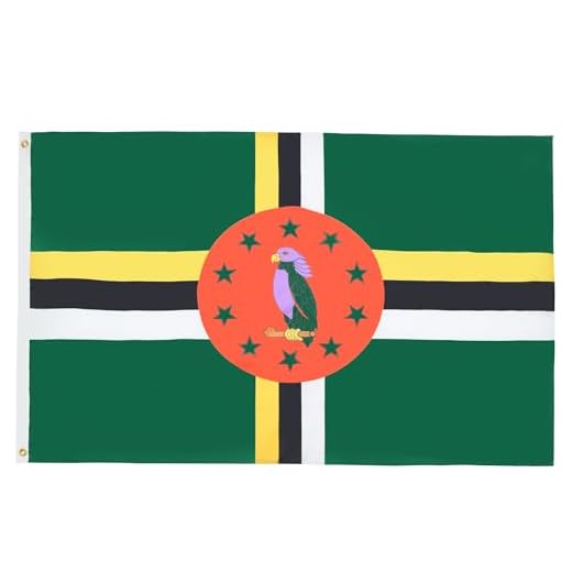 ¿Qué País Tiene la Bandera con Más Colores? 5 AZ FLAG - Bandera Dominica - 150x90 cm - Bandera Dominiquésa
