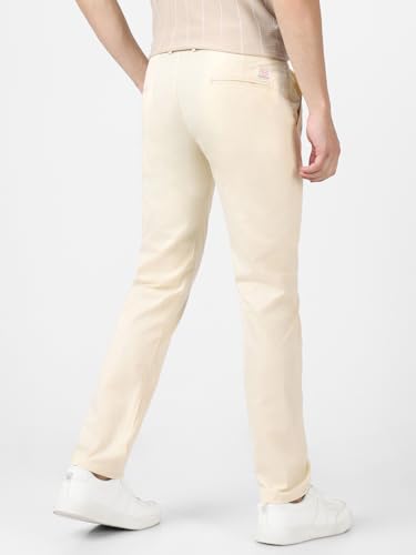 Image of Urbano Fashion Men's Cotton Light Weight Non-Stretch Slim Fit Casual Trousers