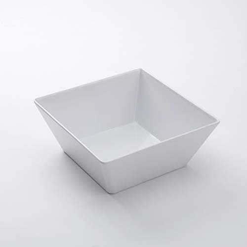 American Metalcraft White Melamine Square Serving Bowl #TOP21
