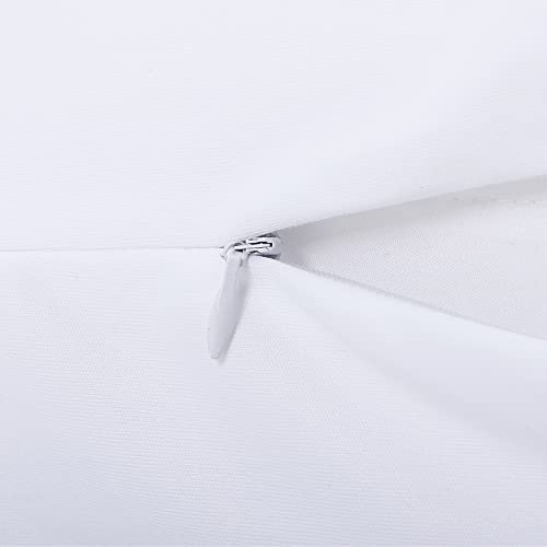 Homeideas 6-Pack Pillow Protectors With Zipper Queen Size - Waterproof Pillow Protectors & Pillow Encasement With Soft Polyester Fabric #TOP2