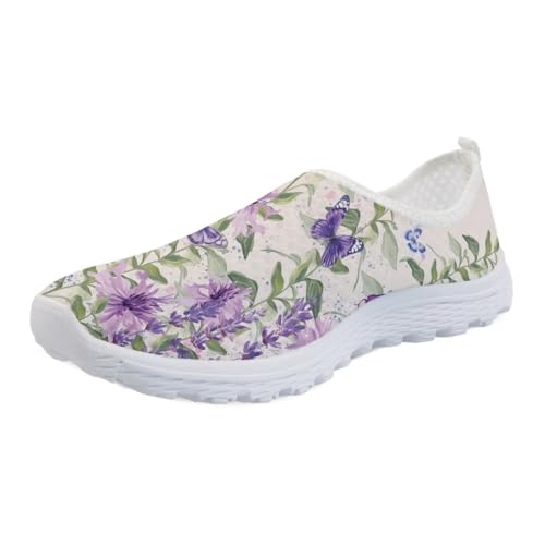 Womens Walking Shoes Slip-on Leisure Shoe Lightweight Breathable Casual Soft Sole Ladies Mesh Dog Walking Shoes2