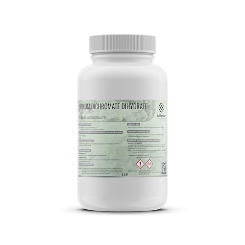 Sodium Dichromate Dihydrate - 1 Pack (2 lbs.) – for Industrial Cleaning, Metal Finishing, Corrosion Inhibition, Pigment Production, and Chemical Synthesis