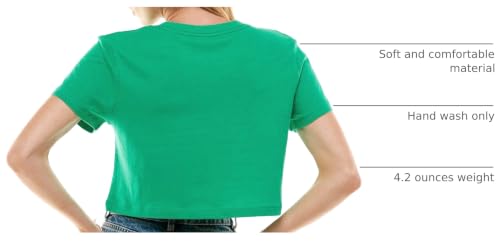 Image of Funny St Patricks Day Outfits Shirt Women Sexy Saint Patricks Day Crop Tops | Shamrock Clover Crop Tops for Teen Girls