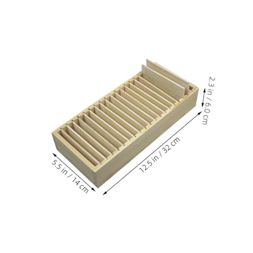 Angoily Detachable Card Organizer Box Wooden Business Accessories Storage for Greeting Cards Jewelry2