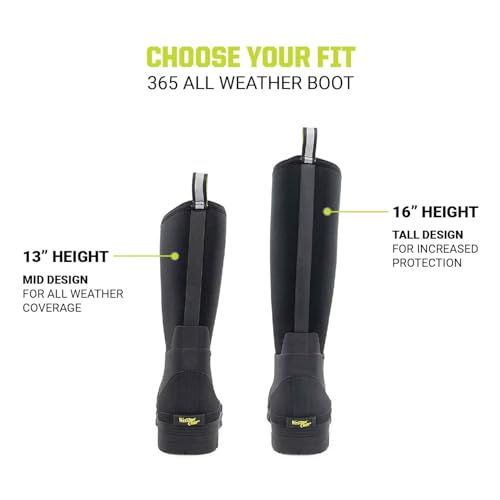 Western Chief Men's 365 Neoprene Waterproof Rain Boots – Durable Rubber Boots with Anti-Slip Outsole and Cold-Weather Protection3