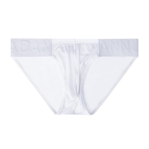 Gogobear Men's Briefs Sexy Transparent Mesh See Through Underwear Sheer Breathable Pouch Tagless Underpants