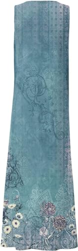 Image of Apvirdy Linen Dress for Women Summer Sleeveless Solid Casual Baggy Flowy Maxi Dresses with Pockets