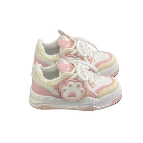 Cat Paw Platform Shoes - Chunky Sneakers for Women, Aesthetic Shoes, Kawaii Y2K Sneakers
