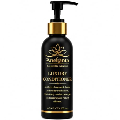 Image of Anekanta Luxury Keratin Protein Conditioner for Dry, Frizzy & Damaged Hair | Sulfate Free Hair Conditioner with Triple Protein Complex, 13 Ayurvedic Herbs, Deep Nourishment, Frizz Control & Damage Repair | Salon Quality | 200 ml