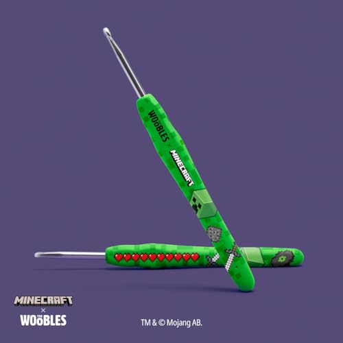 Image of The Woobles Minecraft Crochet Kit - Beginner Crochet Kit for Adults, Easy Knitting Kit with Woobles Yarn, DIY Crafts, Crochet Animals, Minecrafts, Gift for Gamers & Crafters (Creeper)