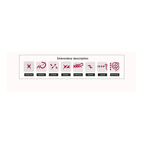 Svarog Stamped Cross Stitch Kits Beginners Full Range of Embroidery Patterns Starter Kits for Adult or Kids DIY Cross Stitches Needlepoint Kits 14CT-in The Flower Pig 11.81x15.75 inch by Svarog - Image 7