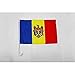 Produktbild AZ FLAG - Autofahne Moldawien - 45x30 cm - Moldauische Autoflagge 30 x 45 Cm - Auto Flaggen