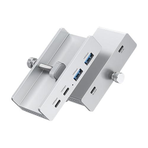 Hub USB à clipser 10 Gbit/s pour l'organisation de bureau sur ordinateur