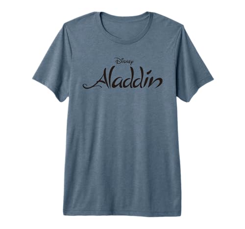 T-shirt Disney Aladdin vintage en coton haut de gamme pour adulte