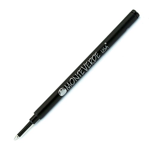 Monteverde Ceramic Rollerball Refill for Capped Rollerball Pens, Black, 2 Pack (G232BK)