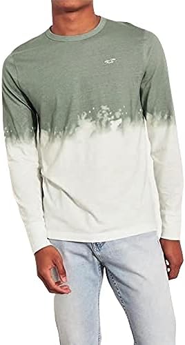 Hollister Die Dye Round Neck Sweatshirt For Men Olive White Ombre Buy Online At Best Price In Egypt - Souq Is Now Amazoneg