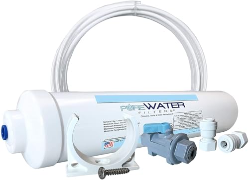 Inline Water Filter Kit for Refrigerators with Ice Makers